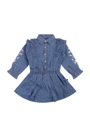 Bakkaboe Babymsj jurk lm amg Bakkaboe 3115702 W10165 84.CHAMBREYBLUE.W25