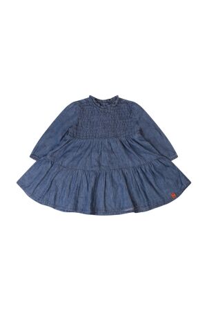 Bakkaboe Babymsj jurk lm amg Bakkaboe 3115704 W10194 84.CHAMBREYBLUE.W25