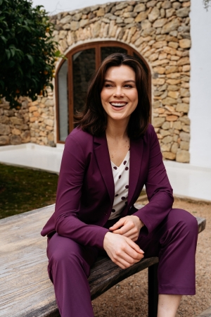 &co PA445 Paars donker aubergine