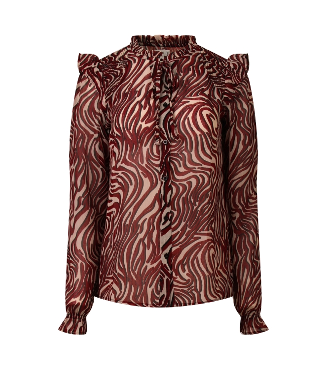 City Life Ysra ruffle W10537 Rood bordo