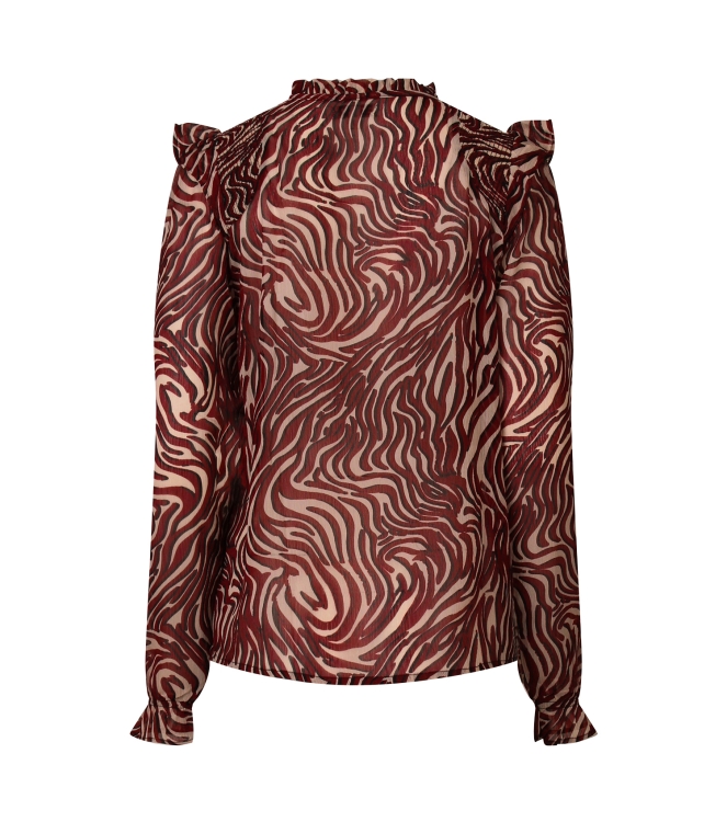 City Life Ysra ruffle W10537 Rood bordo