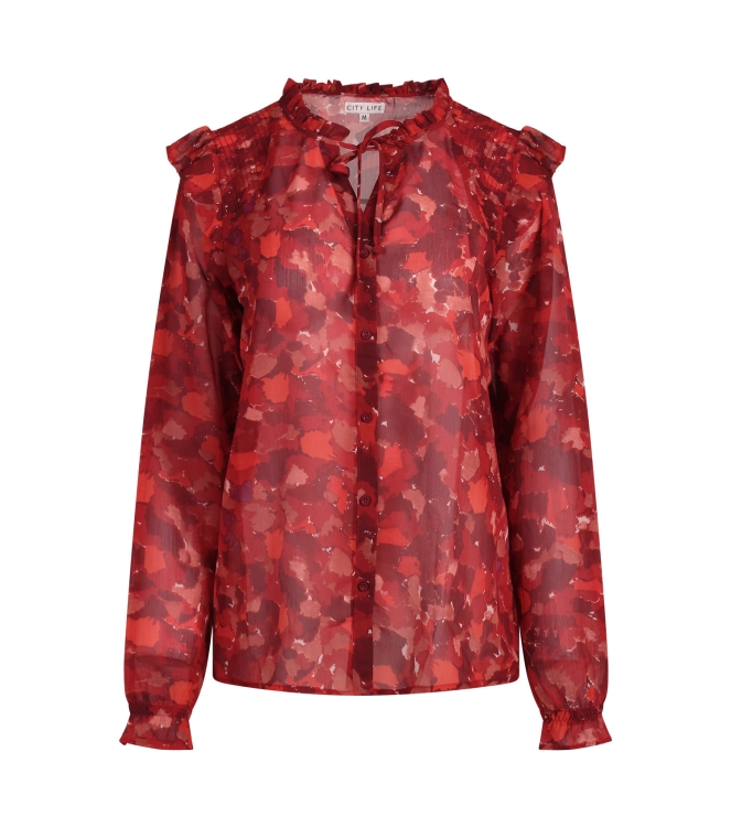 City Life Ysra ruffle W20566 Rood midden