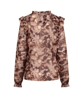 City Life Ysra ruffle W20566 Bruin midden