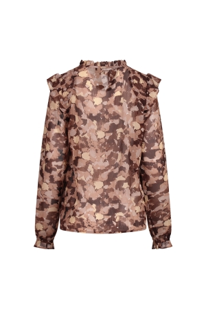 City Life Ysra ruffle W20566 Bruin midden