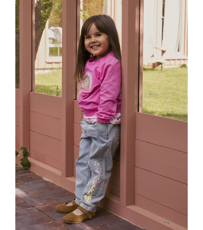 name it mini 13252898 Denim donker gebleekt