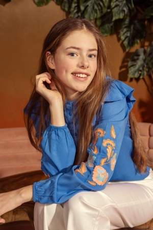 D Zine Salem Z90216 Blauw midden