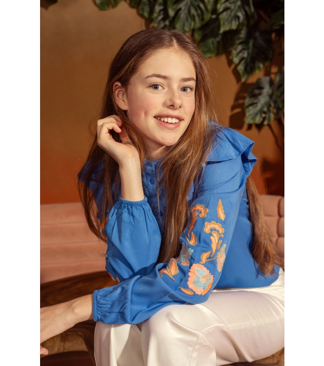 D Zine Salem Z90216 Blauw midden