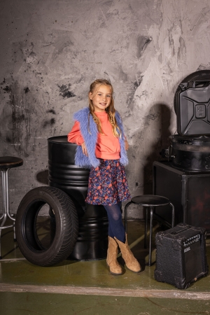 D Zine Tiana W10107 Blauw midden