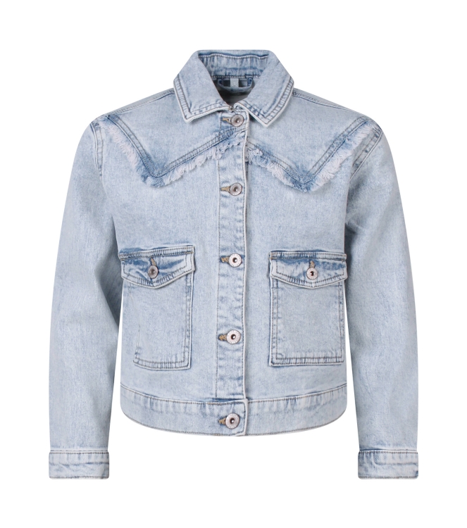 D Zine Nola fray Z10322 Denim licht gebleekt