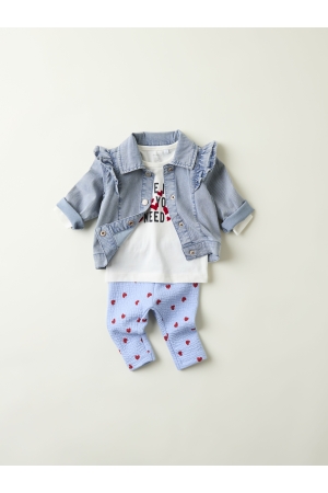 name it baby 13240204 Denim licht gebleekt