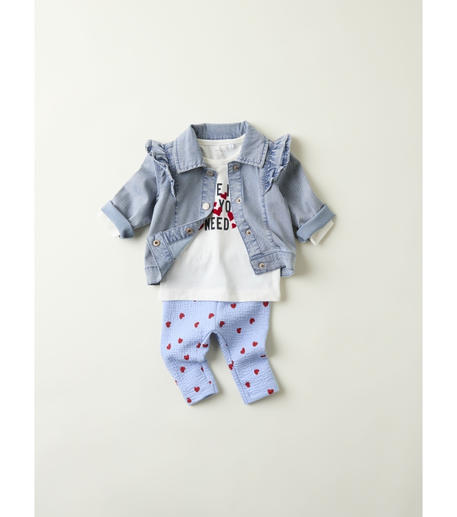 name it baby 13240204 Denim licht gebleekt